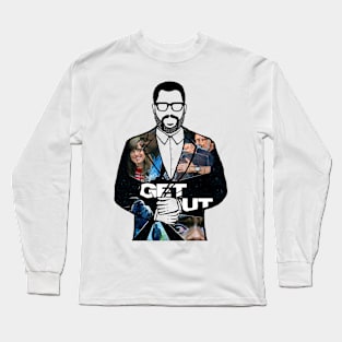 Jordan Peele Get Out Portrait poster 2 Long Sleeve T-Shirt